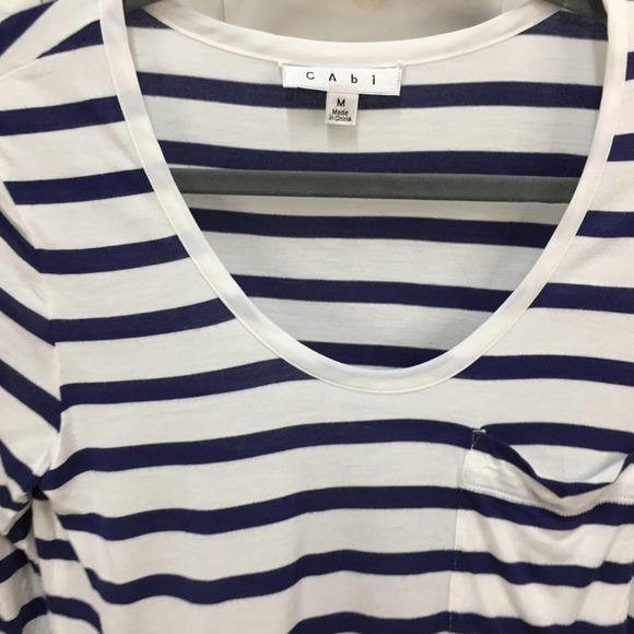 CAbi Blue & White Striped Shirt - Picture 6 of 16